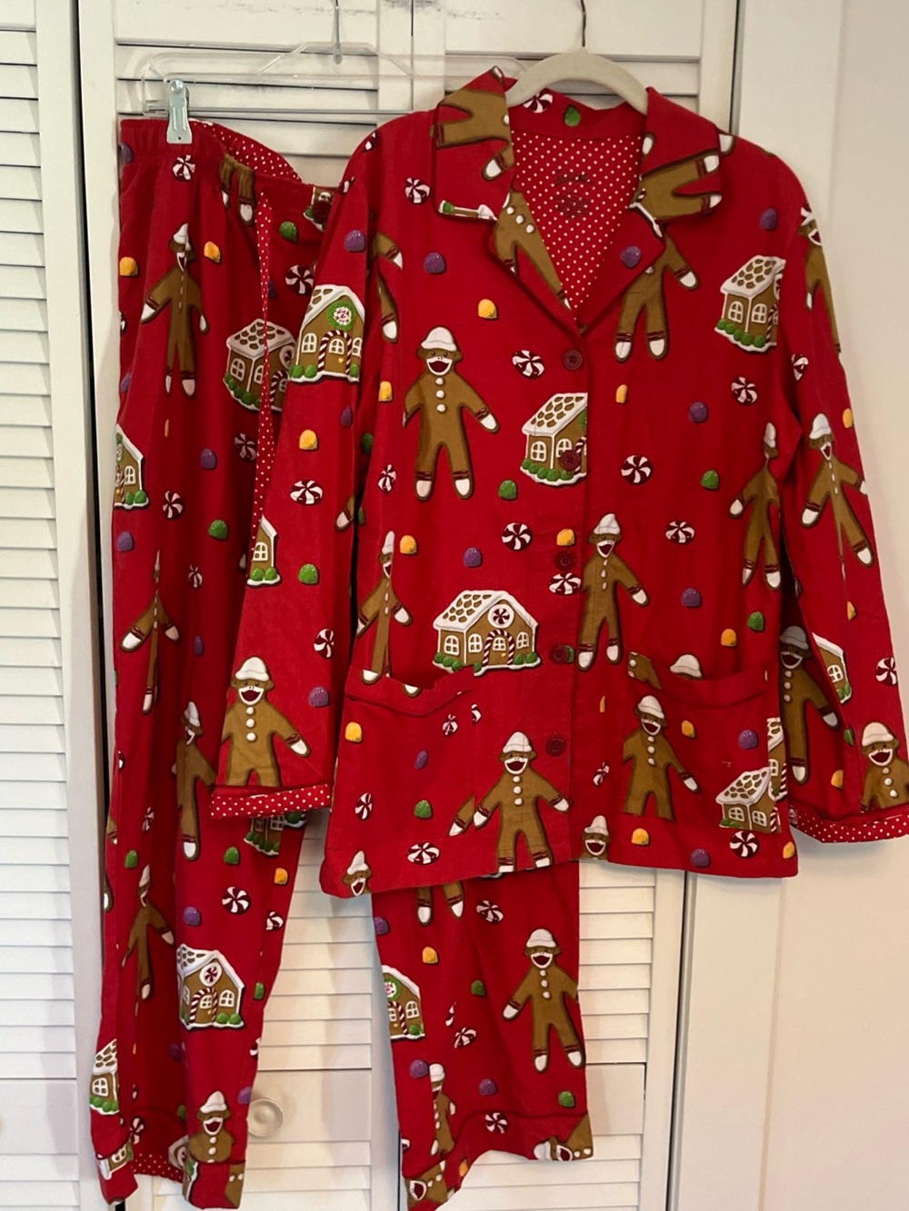 Nick & Nora Pajamas Sz Large Flannel